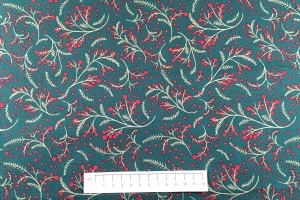 Fabric by the Metre - P342 -  Berries - Green